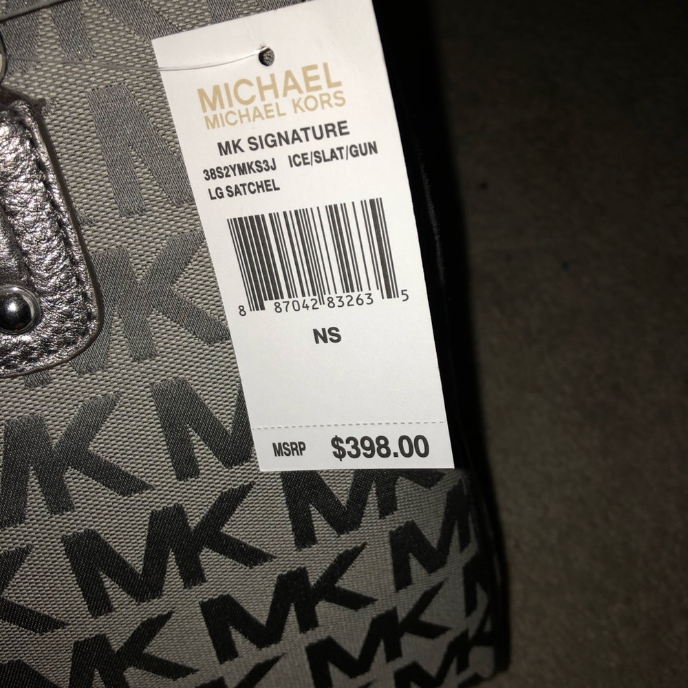 Michael Kors ICE/SLAT/GUN LG SATCHEL
